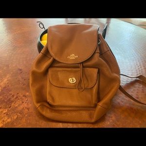 Coach Mini Billie Backpack Leather Saddle